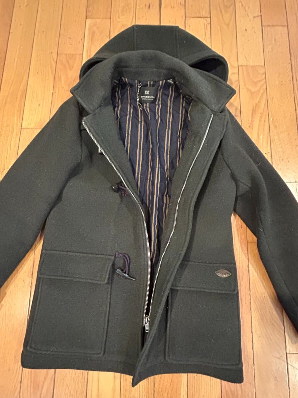 Scotch & Soda Wool Toggle Coat Size M- Fits more like a Large